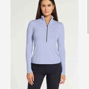 Anatomie stacey sky blue ladies xs small medium large half zip pullover new